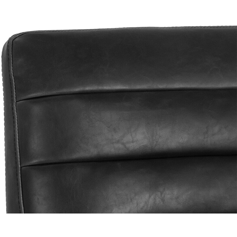 Spyros 37 inch Coal Black Counter Stool